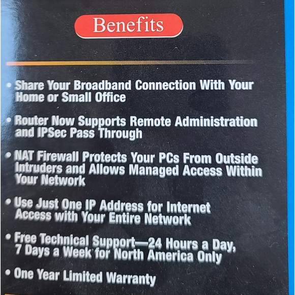 EtherFast Cable/DSL Router by LINKSYS - New Condition - Picture 2 of 5